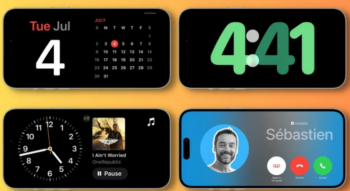 斗门苹果手机维修分享iOS17横屏充电待机显示有什么好处 