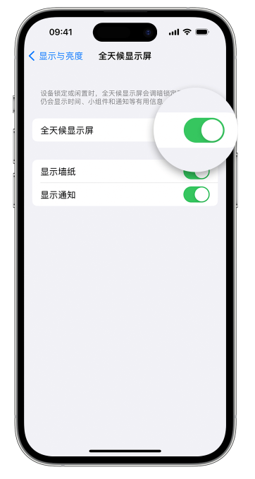 斗门苹果14维修店分享如何自定义 iPhone 14 Pro 常亮显示屏 