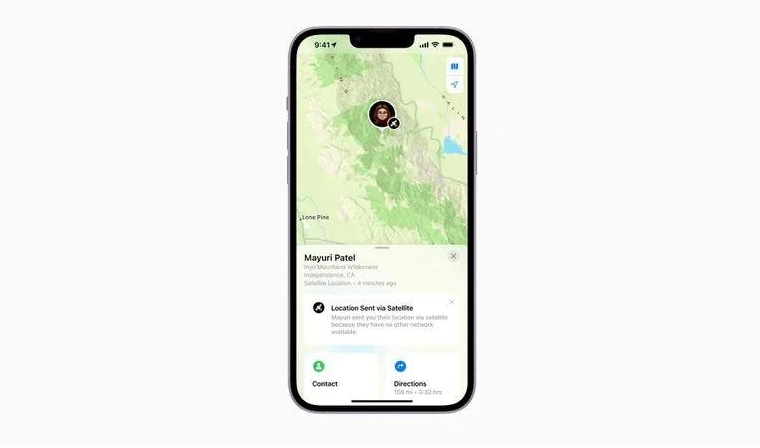 斗门苹果14维修分享iPhone14系列中 FindMy功能通过卫星分享位置方法教程 